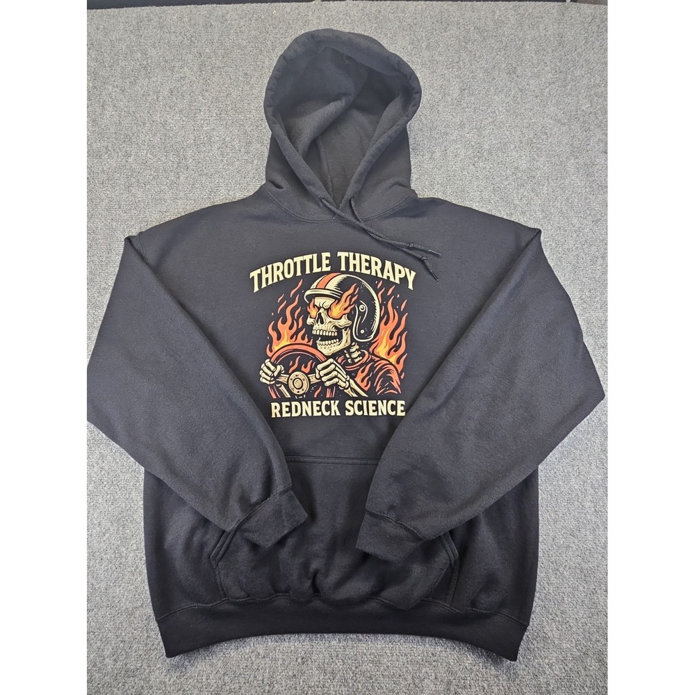 WESTEN CHAMPLIN MENS XL HOODIE THROTTLE THERAPY SWEATSHIRT PERFECT 1739